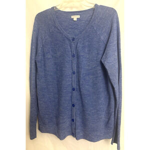 Merona Women's V Neck Sweater Size XXL Bottom Long Sleeves Cotton/ Nylon